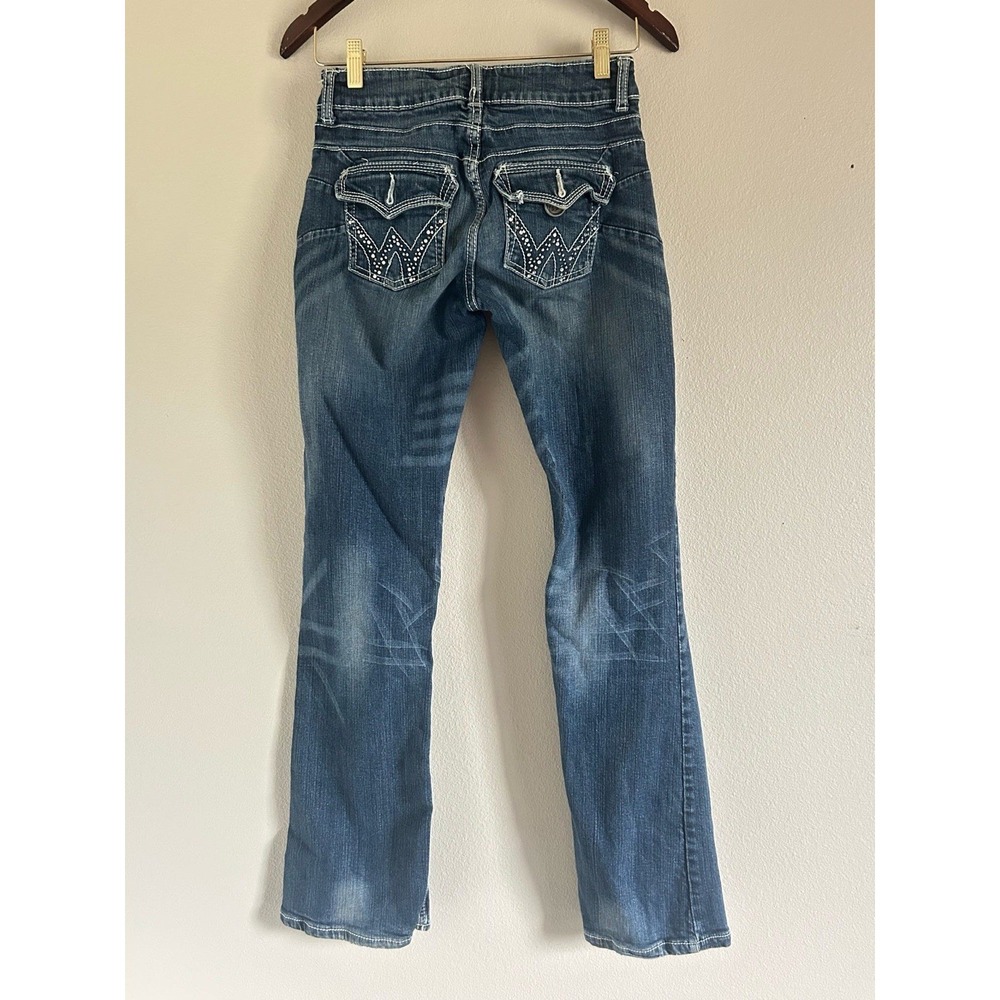 Wrangler Jeans Women's 3 X 34* Premium Patch "Mae" Western Cowgirl Y2K Bling